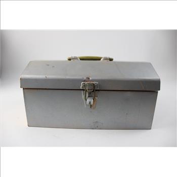 Metal Tool Box with Tools