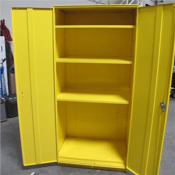 Metal Yellow Cabinet