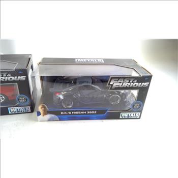 Metals Die Cast Fast & Furious Model Cars 3 Pieces