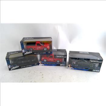 Metals Die Cast Fast & Furious Model Cars 3 Pieces