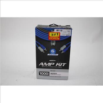 Metra 1000W Amp Installation Kit, USA Link 2000W Amp Hookup Kit, 4 Pieces