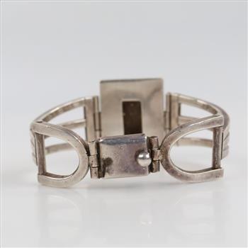 Mexican Silver Blue Stone Bracelet