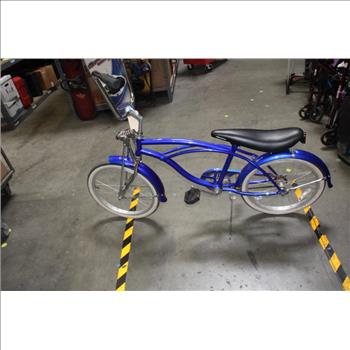 Micargi Blue And Chrome Cruiser With Black Seat