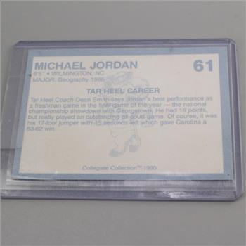 Michael Jordan 1990 North Carolina Collegiate Collection Trading Card