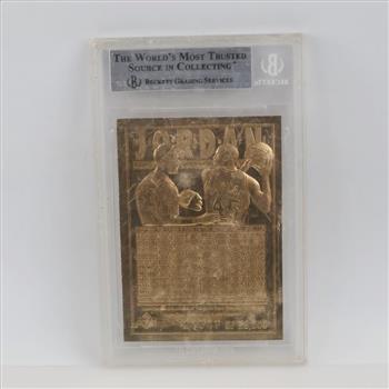 Michael Jordan Beckett Upper Deck 23kt Gold Card