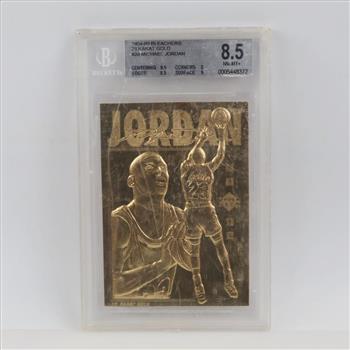 Michael Jordan Beckett Upper Deck 23kt Gold Card