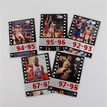 Michael Jordan Trading Cards, 5 Pieces