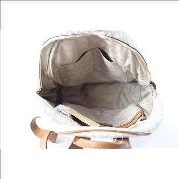 Michael Kors Abbey Backpack, White