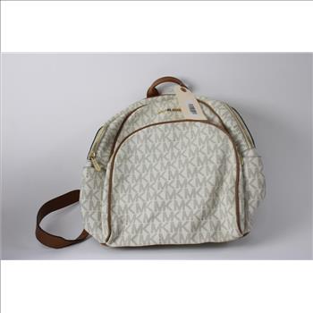 Michael Kors Abbey Backpack, White