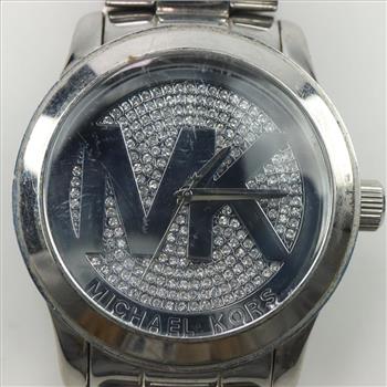Michael Kors Crystal Pave Runway Watch