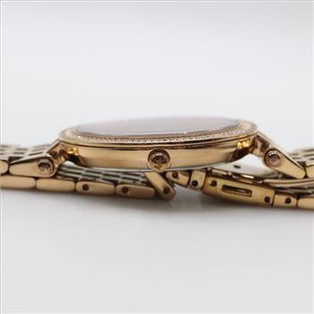 Michael Kors Darci Crystal Bezel Dark Red Dial Watch