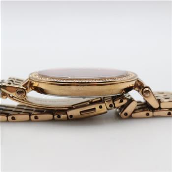 Michael Kors Darci Crystal Bezel Dark Red Dial Watch