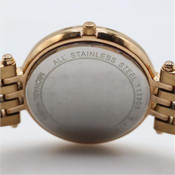 Michael Kors Darci Crystal Bezel Dark Red Dial Watch