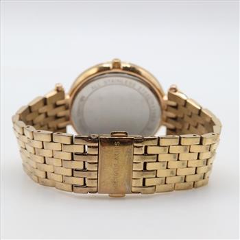 Michael Kors Darci Crystal Bezel Dark Red Dial Watch