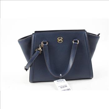 Michael Kors Freya Small Satchel, Navy Blue