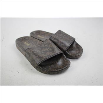 Michael Kors Gilmore Slides Sandals, Brown, Women's Size 6M