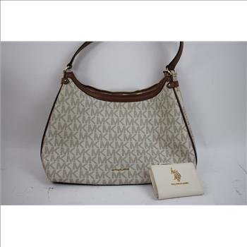 Michael Kors Handbag, Karl Lagerfeld 9M Sandals & U.S. Polo Assn Wallet 3 Pieces