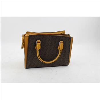 Michael Kors Hope Medium Messenger Marigold Leather Handbag