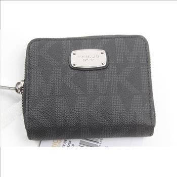 Michael Kors Jet Set PVC Zip Around Bifold Wallet