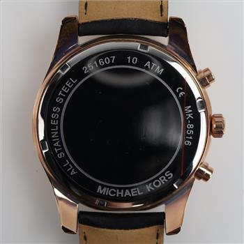 Michael Kors Lexington Leather Watch