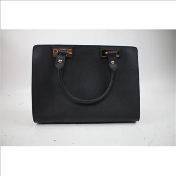 Michael Kors Medium Leather 'Quinn' Satchel, Black