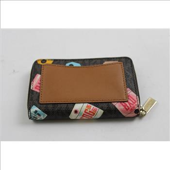 Michael Kors Multicolored Waistpack, Travel Graphic Wallet, 2 Pieces