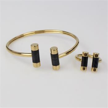 Michael Kors Open City Barrel Cuff Bracelet And Ring