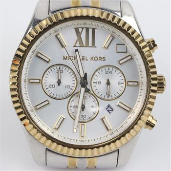Michael Kors Oversized Lexington Two Tone Watch