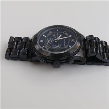 Michael Kors Oversized Runway Blue Tone Camo Watch