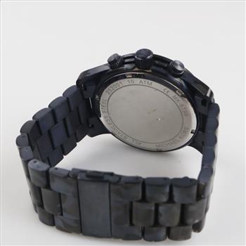 Michael Kors Oversized Runway Blue Tone Camo Watch