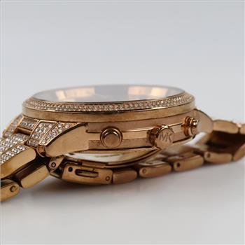 Michael Kors Oversized Runway Pave Chronograph Watch