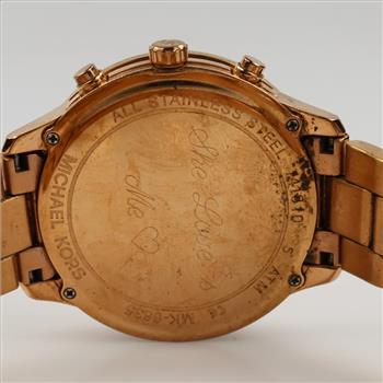 Michael Kors Oversized Runway Pave Chronograph Watch