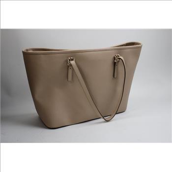 Michael Kors Pink Handbag With Black Michael Kors Wallet, And Coach Wallet