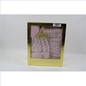 Michael Kors Pink Hat And Scarf