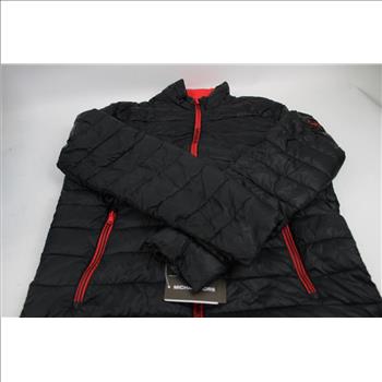 Michael Kors Puffer Jacket, Black/Red, Medium