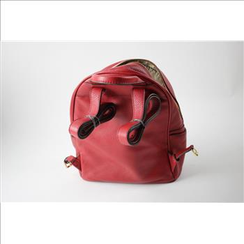 Michael Kors Red Leather Mini Backpack