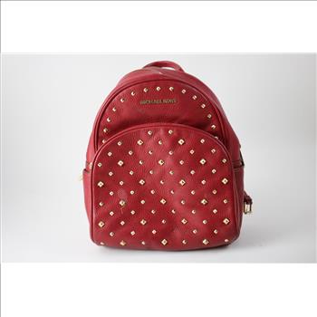 Michael Kors Red Leather Mini Backpack