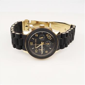 Michael Kors Runway Black Chronograph Watch