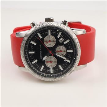 Michael Kors Scout Red Chronograph Watch