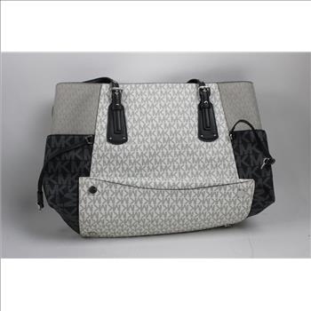 Michael Kors Voyager Tote, Grey/Black