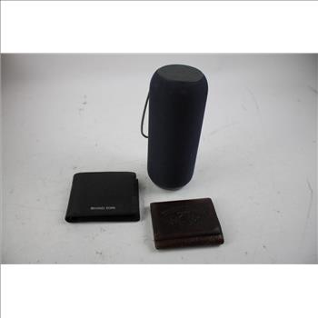 Michael Kors Wallet, Harley Davidson Wallet, Onn Speaker & More 4 Pieces