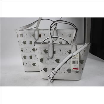 Michael Kors White Handbag, 2 Pieces