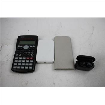 Michael Kors Women's Sunglasses, Power Bank, Scientific Calculator, Computer Mouse, & Earphones 8 Pieces
