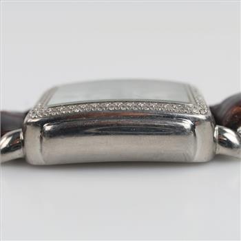 Michele Deco Diamond Chronograph Watch