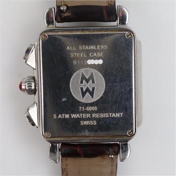 Michele Deco Diamond Chronograph Watch