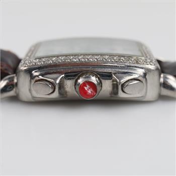 Michele Deco Diamond Chronograph Watch