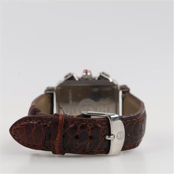 Michele Deco Diamond Chronograph Watch