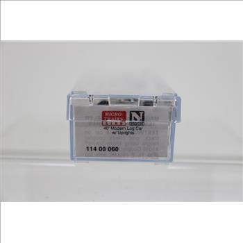 Micr Trans Line 40' Modern Log Car W/ Uprights