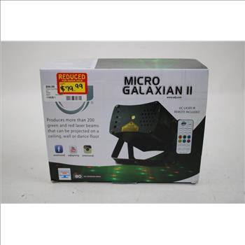 Micro Galaxian II Compact Laser Light Effect, Electric Balloon Inflator, 2 Pieces