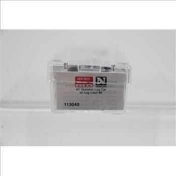 Micro Trans Line 40' Skeleton Log Car W/ Log Load #6